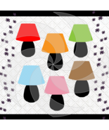 Color Lamps1-Digital ClipArt-PNG-Gift Tag-T shirt-Jewelry-Notebook-Holid... - $37.30 MXN