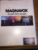 MAGNAVOX TV VINTAGE MANUAL Smart Very Smart - $18.79