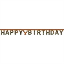 Hunting Camo Happy Birthday Banner 8.5&#39; Paper Camouflage Birthday Decora... - £13.58 GBP