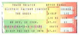 The Knack Concert Ticket Stub Octobre 12 1979 Philadelphia Pennsylvania - £40.51 GBP
