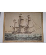 Vtg Print USS Frigate Macedonian Old Navy II FDR Collection Hyde Park 70&#39;s - $548.60 MXN