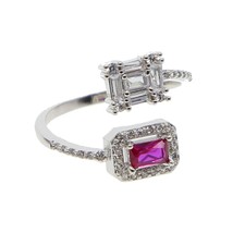 colorful cz fashion rings for women 2021 Romantic France european hot selling re - £11.72 GBP
