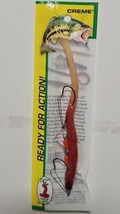 Creme Lure Pre-Rigged Prop Double Hook Weedless 6&quot; Live Scoundrel Wiggle Worm - £4.97 GBP
