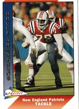 1991 Pacific Football Card Bruce Armstrong New England Patriots #320 - £1.56 GBP