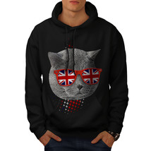 Wellcoda British Shorthair Mens Hoodie, Patriot Casual Hooded Sweatshirt - £25.87 GBP+