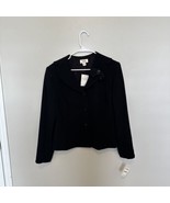 Talbots Blazer Womens 14 Black Polyester Shell Acetate Lining $228 MSRP - $69.60 CAD
