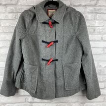 OLD NAVY Woman’s Duffle Style Toggle Coat Jacket Med Petite Size Gray Re... - $26.24