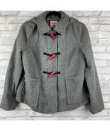 OLD NAVY Woman’s Duffle Style Toggle Coat Jacket Med Petite Size Gray Re... - $26.24