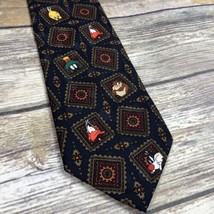 Vintage Looney Tunes Mania Neck Tie 1994 Sylvestor Tweety Bird Tazmanian - £8.49 GBP