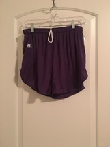 1 Pc Russell Men’s Purple Athletic Shorts Gym Running Workout Size Large - $37.54
