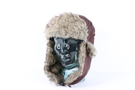NOS Vtg Streetwear Insulated Ear Flap Winter Trappers Hunter Hat Cap Brown XL - £35.57 GBP