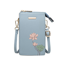 Ladies Fashion Touch Screen Phone Messenger Bag Leather Printing Female Single S - £23.41 GBP