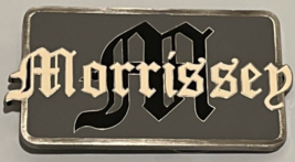 Morrissey Old English Logo Belt Buckle Heavy Metal Band Logo Enamel Buckle - £11.96 GBP