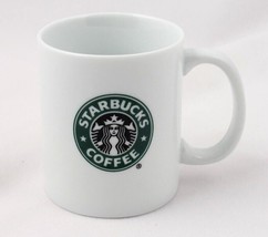 Starbucks 8oz White with Green Siren Mermaid Logo Coffee Cup 2007 Excellent - £9.70 GBP