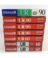 Maxell UR 60 &amp; UR 90 NOS New Sealed Audio Cassette Lot of 7 - $9.75