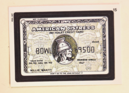 TOPPS WACKY PACKAGES AMERICAN DISTRESS Coupon Back 1991 Series #15 **Topps - $9.89