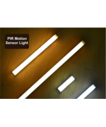 USB Rechargeable PIR Motion Sensor LED Bar Lights Dimmable Detector Night Light - $10.00