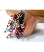 Swarovski Multi-stone Ring / Statement Band Rings / Burgundy Crystal / A... - $40.00