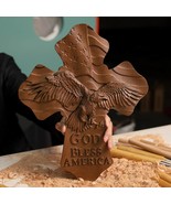 American Eagle Wooden Cross - God Bless America (Light-colored models) - $935.81 MXN+