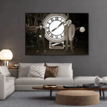 Back to the Future Marty &amp; Doc Clock Tower Photo Reproduction Canvas Print - $17.82+