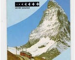 Swiss Travel System Brochure By Train Bus and Boat with Switzerland Map - $13.86