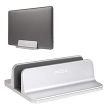 Vertical Laptop Stand, Aluminum Laptop Holder Desktop Stand With Adjusta... - £31.96 GBP