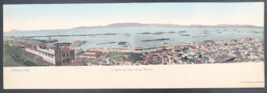 VTG c1910s Panoramic Gibralter Birds Eye View of Harbour Postcard B Cumbo - £14.64 GBP