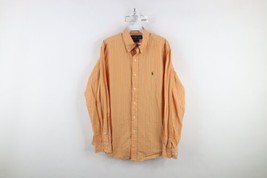 Vintage 90s Ralph Lauren 16 34/35 Custom Fit Striped Collared Button Down Shirt - $39.55