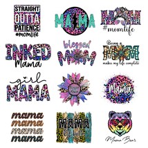 12Pcs Inked Mama Iron On Decals For Clothing Blessed Mama Iron On Patche... - £23.59 GBP