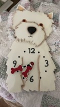 Allen Designs Westin The White Westie Dog MISSING Pendulum Wall Clock We... - £47.47 GBP
