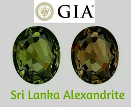 Gia Certified 4.34 Ct Natural Alexandrite From Sri Lanka - £4,195.83 GBP