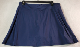 Harmony Skort Womens 1X Navy Polyester Pocket Elastic Waist Underwired P... - $9.94