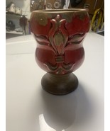 Red Ceramic Vase - $17.76 CAD