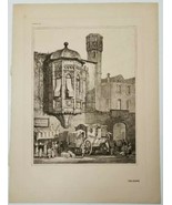 Vtg Samuel Prout Art, Cologne Germany, Architecture Quidde Tobeck Fabric... - £15.62 GBP