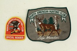 VINTAGE Lot Advertising Embroidery Patches North American Hunting Club MEMBER - £11.35 GBP
