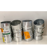 Lot of 4 Round Adjustable Elbow 90 Deg 4 in. HVAC Ducting Venting Connector - $438.40 MXN