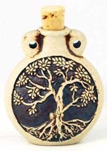 Raku  Style Tree of Life Oil Jar and Pendant! - $11.83