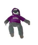 Gray Sloth With Purple Hoodie Feeling Philosophical Soft Plush Toy 22” - $12.64