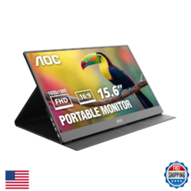 AOC 16T20 15.6" 1080p Portable Monitor IPS USB-C HDMI Laptop Screen - $85.33