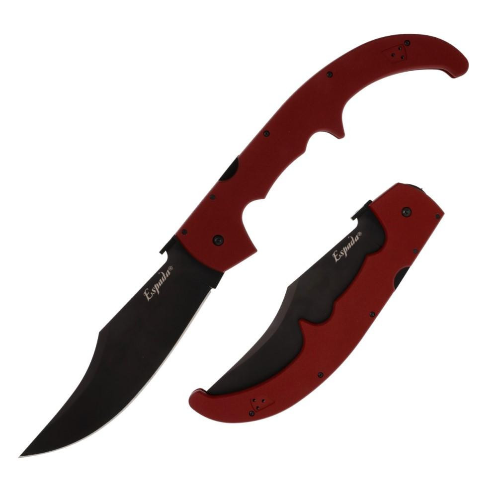 Cold Steel Espada XL Folding Knife 7-1/2" Clip Point Blade Ruby Red - £118.65 GBP