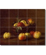 Henri Fantinatour Fruit Vegetables Painting Ceramic Tile Mural BTZ03072 - $273.54 CAD+