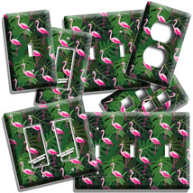 Tropical Pink Flamingo Pattern Light Switch Outlet Wall Plate Hd Room Home Decor - £13.10 GBP+