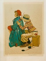 NORMAN ROCKWELL &quot;SHE&#39;S MY BABY&quot; LITHOGRAPH ON PAPER HAND SIGNED &amp; NUMBER... - £1,418.73 GBP