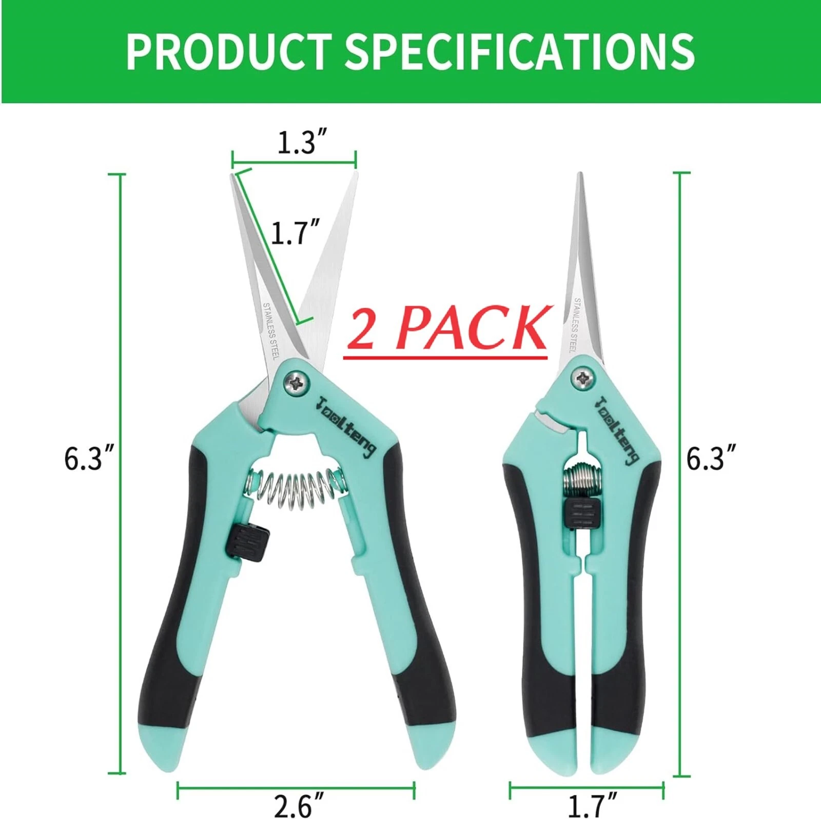 2 Pack- Bud Trimming Scissors STAINLESS Titanium Coated PRUNING TRIMMING... - $33.81