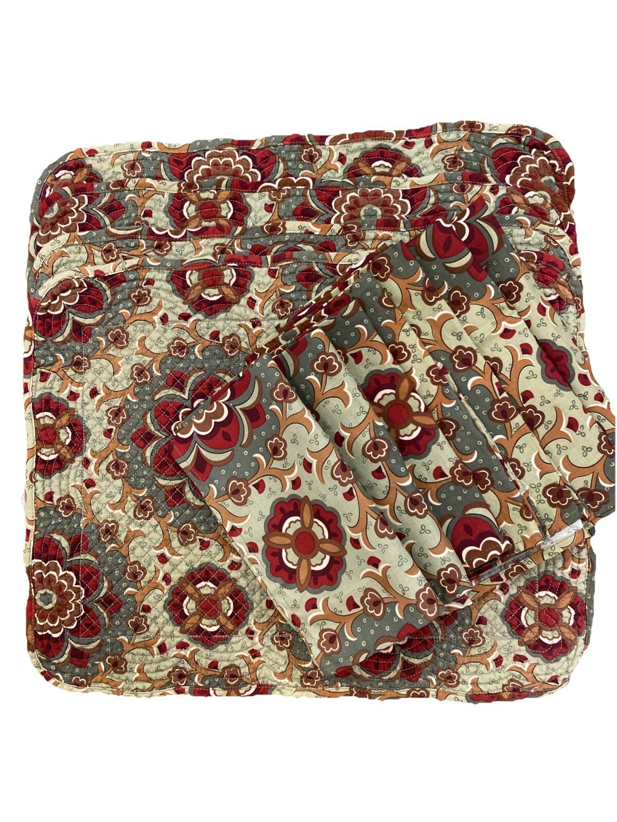 Longaberger Textiles Quilted Placemats Set of 4/Matching Napkins Set of 7 - $28.49
