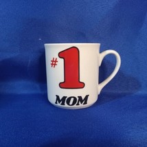 #1 Mom Schmidt Vintage Coffee Mug Cup Classic Retro Gift White Red Black - $18.69