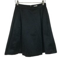 Womens Size 2 Kate Spade New York Black Silk-Lined Satin A-Line Mini Skirt - £40.07 GBP