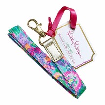 One Lilly Pulitzer Lanyard Colorful Floral Me And My Zesty Key Holder - £15.81 GBP