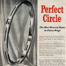 1949 Perfect Circle Piston Rings Auto Advertisement Vintage Automobilia E8L - $371.80 MXN 1949 Perfect Circle Piston Rings Auto Advertisement Vintage Automobilia E8L - $371.80 MXN