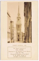 Postcard Christ Church 1723 Paul Revere Boston Massachusetts - £3.88 GBP